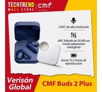 Anteprima mondiale Versione globale CMF Buds 2 Plus Driver LCP da 12 mm per un suono ricco ed bilanciato ANC ibrido da 50 dB LDAC ad alta risoluzione