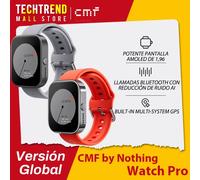 Versione globale CMF by nut Watch Pro 1.96 "AMOLED Bluetooth 5.3 chiamate BT con riduzione del rumore AI Smartwatch GPS CMF watch Pro Argento
