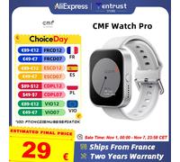 Versione globale CMF by nut Watch Pro 1.96 "AMOLED Bluetooth 5.3 chiamate BT con riduzione del rumore AI Smartwatch GPS CMF watch Pro Argento