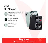 Versione globale CMF Phone 1 Smartphone 5G Display AMOLED da 6,67” 120HZ MediaTek Dimensity 7300 Black