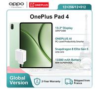 Versione globale del tablet OnePlus Pad 4 mini PC con processore Snapdragon 8 Elite Gen 5, batteria da 13.380 mAh e display True Color da 3,4K. Include un caricabatterie originale OnePlus da 80 W.