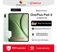 Versione globale del tablet OnePlus Pad 4 mini PC con processore Snapdragon 8 Elite Gen 5, batteria da 13.380 mAh e display True Color da 3,4K. Include un caricabatterie originale OnePlus da 80 W.