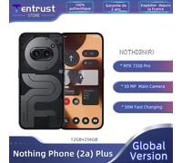 Versione globale del telefono Nulla (2a) Plus 6,7” 120Hz display AMOLED MTK Dimensity 7350 Pro 50MP fotocamera 5000mAh batteria 50W carica 12GB+256GB Grey