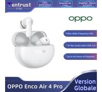 Versione globale di OPPO Enco Air 4 Pro Auricolare senza fili a frequenza ultra-larga ANC Bluetooth 5.4 Hi-Res Audio con LHDC 5.0 Fino a 44 ore di riproduzione Moonlight White