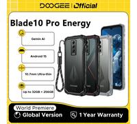 Versione globale DOOGEE Blade10 Pro Energy Telefono robusto Gemini AI Android 15 Schermo ultrasottile da 6,56 pollici Batteria da 6150 mAh Smartphone