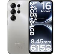 Versione globale DOOGEE Note56 X Smartphone Android 16 24 GB di RAM (3 GB + 21 GB) 64 GB di ROM Schermo da 6,56 pollici Batteria da 6150 mAh Telefono cellulare