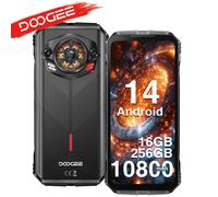 Versione globale DOOGEE S Punk Telefono robusto Effetto luce LED Display 6,58 60 Hz 6 GB + 256 GB 34 6GB 256GB Green
