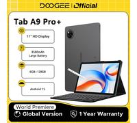 Versione globale DOOGEE Tab A9 Pro + Tablet 30GB 128GB 11 "Display HD 8580mAh Batteria Unisoc T7200 Doppi altoparlanti 13MP Android 15