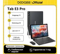 Versione globale DOOGEE Tab E3 Pro Tablet Android 15 Gemini AI 13 ''Display 7.9mm Ultra-sottile 8GB 256GB 11000mAh Batteria Smart Pad