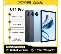 Versione globale DOOGEE U11 Pro Tablet Android 15 30GB(6+24) 256GB 11" Display HD 90Hz Batteria 8580mAh Unisoc T7200 octa-core