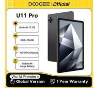Versione globale DOOGEE U11 Pro Tablet Android 15 30GB(6+24) 256GB 11" Display HD 90Hz Batteria 8580mAh Unisoc T7200 Widevine L1