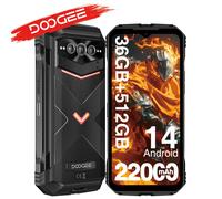 Versione globale DOOGEE V Max Plus Telefono robusto 5G 6,58 FHD + 120Hz 36GB (16 + 20) 512GB 200MP 16GB 512GB Black