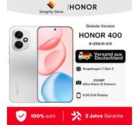HONOR 400 fotocamera 200 MP, display AMOLED 6.55 pollici, 5300mAh, Qualcomm Snapdragon 7 Gen3, Android 15, 8GB + 256GB, Midnight Black