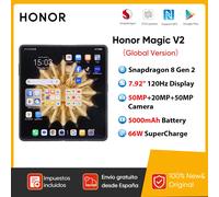 Versione globale Honor Magic V2 5G Smartphone pieghevole Snapdragon 8 Gen2 LTPO Display OLED 120Hz 50MP Tripla fotocamera Android Mobile