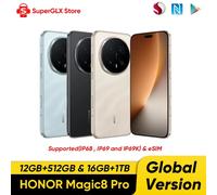 HONOR Magic8 Pro Versione Globale Snapdragon 8 Elite Gen 5 Display OLED da 6,71 Pollici Batteria da 7100mAh Supporto SuperCharge 100W eSIM NFC