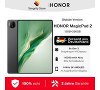 Versione globale HONOR MagicPad 2 tablet android 12,3” schermo OLED Snapdragon 8s Gen 3 CPU 13MP fotocamera posteriore 10050mAh batteria Nero