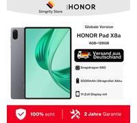 Honor Pad X8a Qualcomm Snapdragon 64 GB 27,9 cm (11") Wi-Fi 5 (802.11ac) Android 14 Grigio