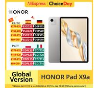 HONOR Pad X9a, 11.5 ″ 120Hz 2.5K Fullview Display,128GB di archiviazione, 8300mAh batteria, corpo in metallo sottile, quattro altoparlanti, Android 15, grigio