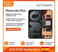 Versione globale del telefono Nulla (2a) Plus 6,7” 120Hz display AMOLED MTK Dimensity 7350 Pro 50MP fotocamera 5000mAh batteria 50W carica 12GB+256GB Black
