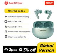 Versione globale OnePlus Buds 4 True Wireless AI Call Auricolari con cancellazione del rumore 55dB Auricolari portatili impermeabili IP55 a lungo raggio