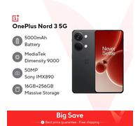 Versione globale OnePlus Nord 3 5G 8GB 16GB RAM MediaTek Dimensity 9000 120Hz Display AMOLED super fluido Caricatore SUPERVOOC da 80W EU 16GB 256GB Green