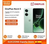 Versione globale OnePlus Nord 3 5G Smartphone MediaTek Dimensity 9000 120Hz Super Fluid AMOLED Display 50MP Sony IMX890 Fotocamera di sistema 8GB 16GB RAM NFC EU 16GB+256GB Gray