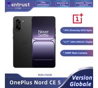 Versione globale OnePlus Nord CE 5 5G Smartphone MTk Dimensity 8350 Apex Schermo AMOLED da 6,77 pollici 120 Hz Fotocamera principale da 50 MP