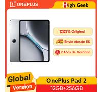Versione globale OnePlus Pad 2 Snapdragon 8 Gen 3 Chipset 3K 12.1 pollici Display 9510mAh Batteria 67W SUPERVOOC Carica 13MP Fotocamera posteriore Tablet 12GB+256GB Gray