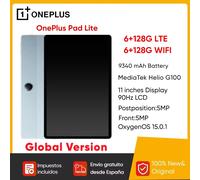 Versione globale OnePlus Pad Lite Tablet da 11 pollici con display Eye Care a 90 Hz, batteria super capiente da 9340 mAh, MediaTek Helio G100 e trasmissione cross-screen. Aero Blue
