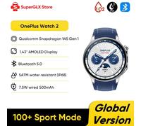 Versione globale OnePlus Watch 2 Smart Watch 2 GB RAM 32 GB ROM Display AMOLED da 1,43 pollici Google Wear OS 4 Orologio NFC GPS a doppia frequenza