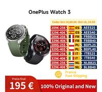 Versione globale OnePlus Watch 3 Smart Watch Display AMOLED da 1,5" Memoria da 32 GB Snapdragon W5 Wear OS di Google Smartwatch per uomo Obsidian today ship