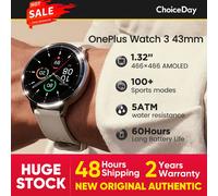 Versione globale OnePlus Watch 3 Smart Watch Display AMOLED LTPO da 1,50 pollici Processore Snapdragon W5 Sistema di usura GPS a doppia frequenza 43mm Black