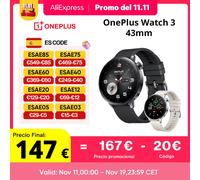 Versione globale OnePlus Watch 3 Smartwatch da 43 mm Display AMOLED da 1,32 pollici Durata della batteria fino a 60 ore Wear OS by Google GPS NFC