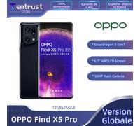 Versione globale OPPO Find X5 Pro 5G Smartphone Snapdragon 8 Gen 1 Batteria 5000mAh 80W SUPERVOOC 50MP Fotocamera principale Schermo 120Hz White