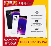 Versione globale OPPO Find X5 Pro 5G Smartphone Snapdragon 8 Gen 1 Batteria 5000mAh 80W SUPERVOOC 50MP Fotocamera principale Schermo 120Hz White