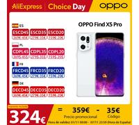 Versione globale OPPO Find X5 Pro 5G Smartphone Snapdragon 8 Gen 1 Batteria 5000mAh 80W SUPERVOOC 50MP Fotocamera principale Schermo 120Hz Black
