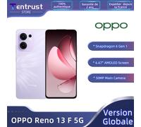 Versione globale OPPO Reno13 F 5G AI Smartphone Snapdragon 6 Gen 1 Batteria 5800mAh Schermo AMOLED da 6,67 pollici 120Hz Resistenza all'acqua IP69 Plume Purple
