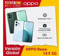 Versione globale OPPO Reno14 F 5G Smartphone Qualcomm Snapdragon 6 Gen 1 6.57 "120Hz AMOLED Schermo 6000mAh Batteria 50MP Fotocamera principale Luminous Green