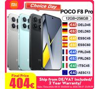 Xiaomi POCO F8 Pro 5G Blu 256 GB, 12 GB RAM, Snapdragon 8 Elite, Schermo 6,59 2K, Tripla Fotocamera 50MP, Batteria 6210 mAh, Ricarica 100W - Nouvo