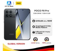 Versione globale POCO F8 Pro Smartphone con processore Snapdragon 8 Elite Display HyperRGB da 6,59" a 120 Hz Batteria da 6210 mAh HyperCharge da 100 W
