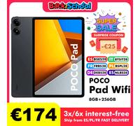 Tablet POCO Pad Qualcomm Snapdragon 256 GB 30,7 cm (12.1") 8 Wi-Fi 6 (802.11ax) Android 14 Blu [POCOPAD256GB-BLUE]