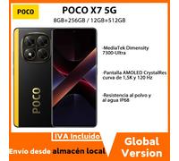 Versione globale POCO X7 5G Smartphone MediaTek Dimensity 7300-Ultra IP68 Batteria 5110mAh 50MP 1.5K 120Hz Display Xiaomi Cellulare Black (with Original Charger)