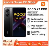 Versione globale POCO X7 Pro 5G Dimensity 8400-Ultra NFC 6.67 ''120Hz AMOLED Display 6000mAh 90W HyperCharge IP68 impermeabile Black