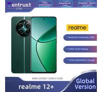 Versione globale realme 12+ 5G 120Hz Display OLED ultra liscio 67W SUPERVOOC Carica MTK Dimensity 7050 5G realme 12 Plus 5G Green
