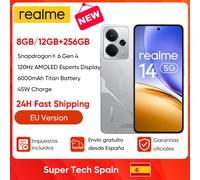 Versione globale realme 14 5G Smartphone Snapdragon 6 Gen 4 50MP OIS AI Camera 120Hz AMOLED Esports Display batteria 6000mAh Warrior Pink 24h Ship