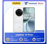 Versione globale realme 14 Pro+ 5G Smartphone Sony 3X Periscope OIS Fotocamera Snapdragon7s Gen 3 80W SUPERVOOC Carica IP69 Suede Grey