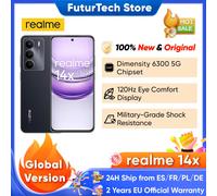 realme 14 x 5G 8GB (+10GB)/256GB Smartphone 6,67" 120Hz Resistenza militare 810H Android 14 Nero