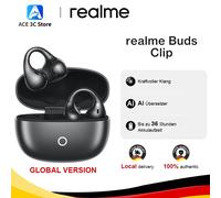 Versione globale realme Buds Clip Auricolari Design Titanium-Fit 5,3 g Leggerissimi come carta Algoritmo NextBass Al Translator Suono potente