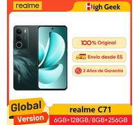 Versione globale realme C71 Smartphone 4G Display comfort occhi da 6,67 pollici 120 Hz Batteria da 6000 mAh Fotocamera AI da 50 MP Chipset octa-core White
