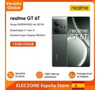 Versione globale realme GT 6T 5G Smartphone 6000nit Hyper Display 120W SUPERVOOC Carica Snapdragon 7+ Gen 3 5500mAh Batteria 50MP Fotocamera Principale